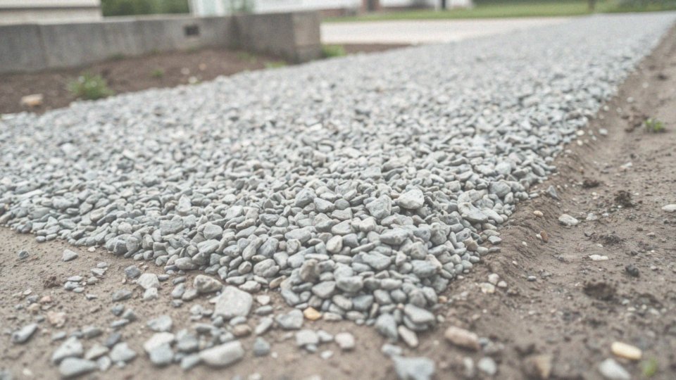 Jakie funkcje ma podsypka z tłuczniem w budowie podjazdu?