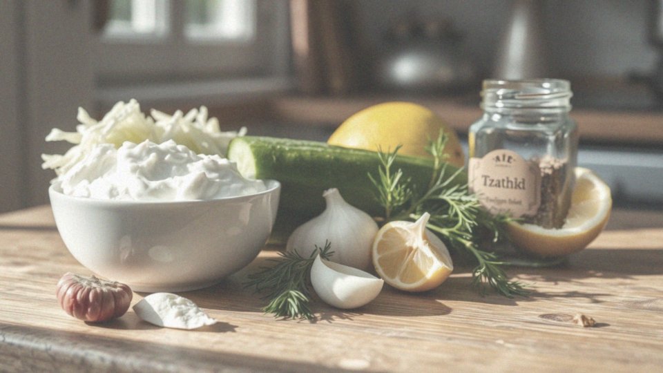 Jakie przyprawy są używane w sosie tzatziki?