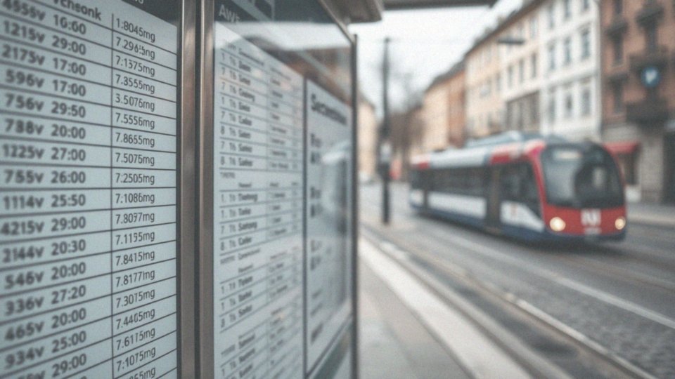 Jakie informacje można znaleźć na rozkładzie jazdy?