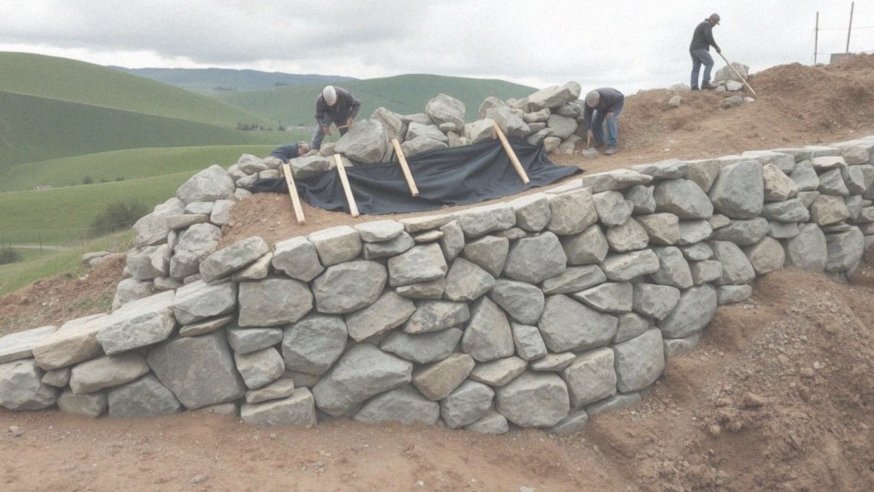 Jak przebiega proces umacniania skarpy kamieniami?